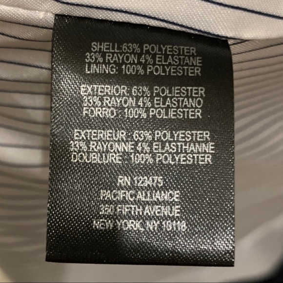 Tahari navy blazer size 12 NWT - Picture 5 of 6